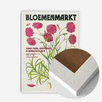 Amsterdam Bloemenmarkt Flower Market Pink Flowers Print