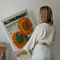 Amsterdam Bloemenmarkt Flower Market Sunflowers Print