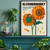 Amsterdam Bloemenmarkt Flower Market Sunflowers Print