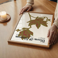 Bloom & Blossom Brown Flowers Poster