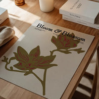 Bloom & Blossom Brown Flowers Poster