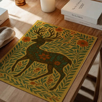 Deer Folk Art Painting Print