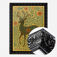 Deer Folk Art Painting Print