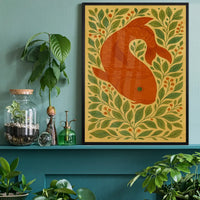 Carp Folk Art Painting Print