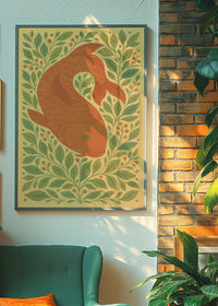Carp Folk Art Painting Print
