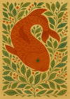 Carp Folk Art Painting Print