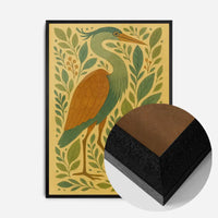 Heron Folk Art Painting Print