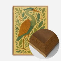 Heron Folk Art Painting Print