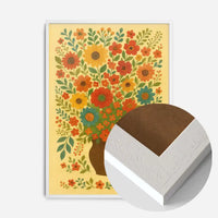 Flowers Folk Art Painting Print