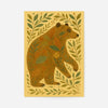 Bear and Leaves Folk Art Painting Print
