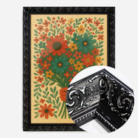 Hand with Flowers Folk Art Painting Print