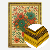 Hand with Flowers Folk Art Painting Print