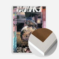 Football Boot and Ball Graffiti Print