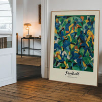 Abstract Art Style Football Beautiful Game Print