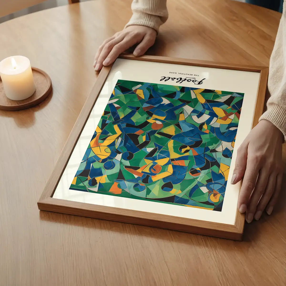 Abstract Art Style Football Beautiful Game Print
