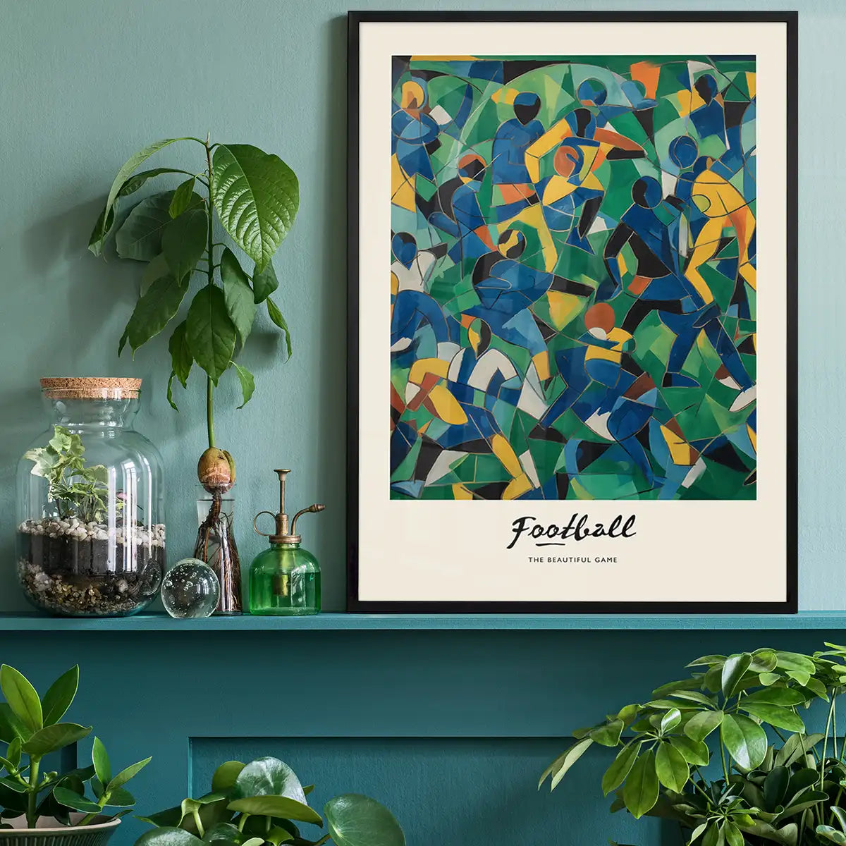 Abstract Art Style Football Beautiful Game Print