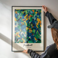 Abstract Art Style Football Beautiful Game Print