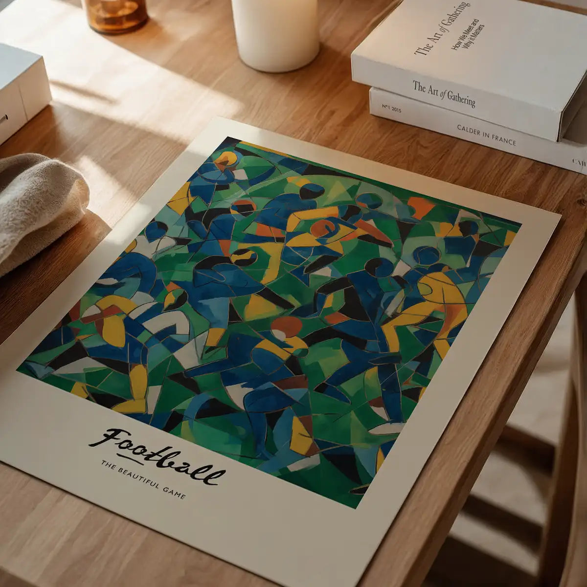Abstract Art Style Football Beautiful Game Print