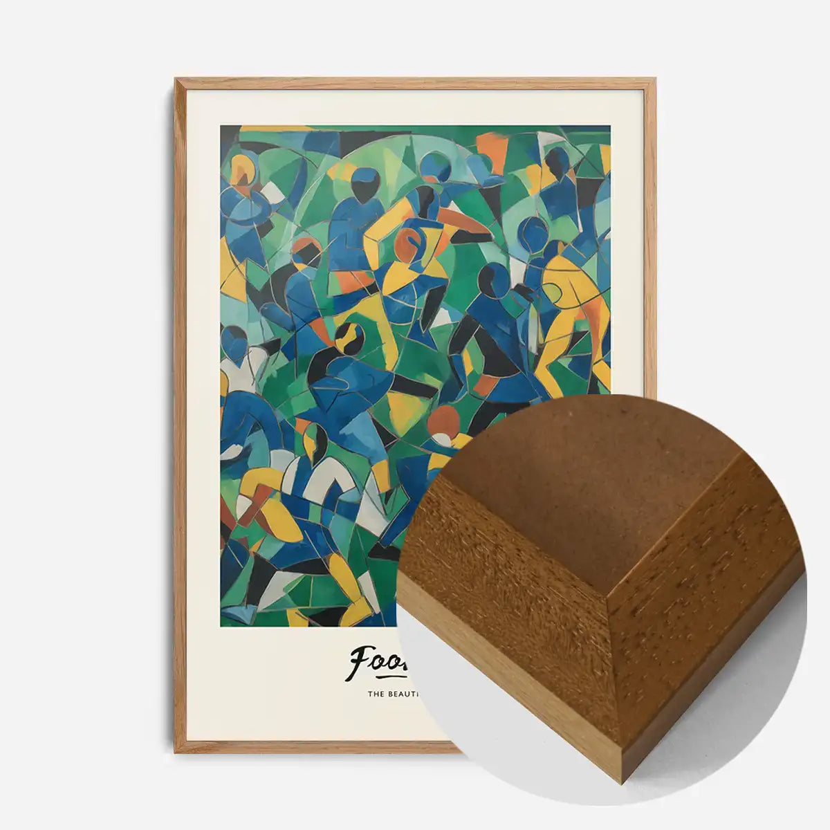 Abstract Art Style Football Beautiful Game Print
