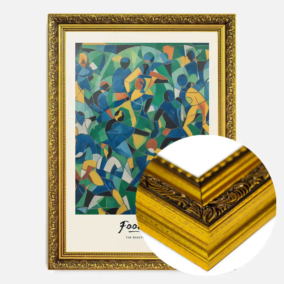 Abstract Art Style Football Beautiful Game Print