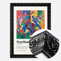 Football Description with Abstract Painting Print