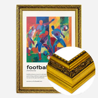 Football Description with Abstract Painting Print