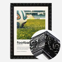 Football Description with Ball Close-Up Photograph Print