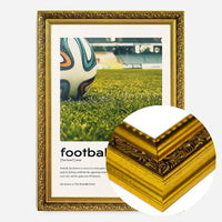Football Description with Ball Close-Up Photograph Print