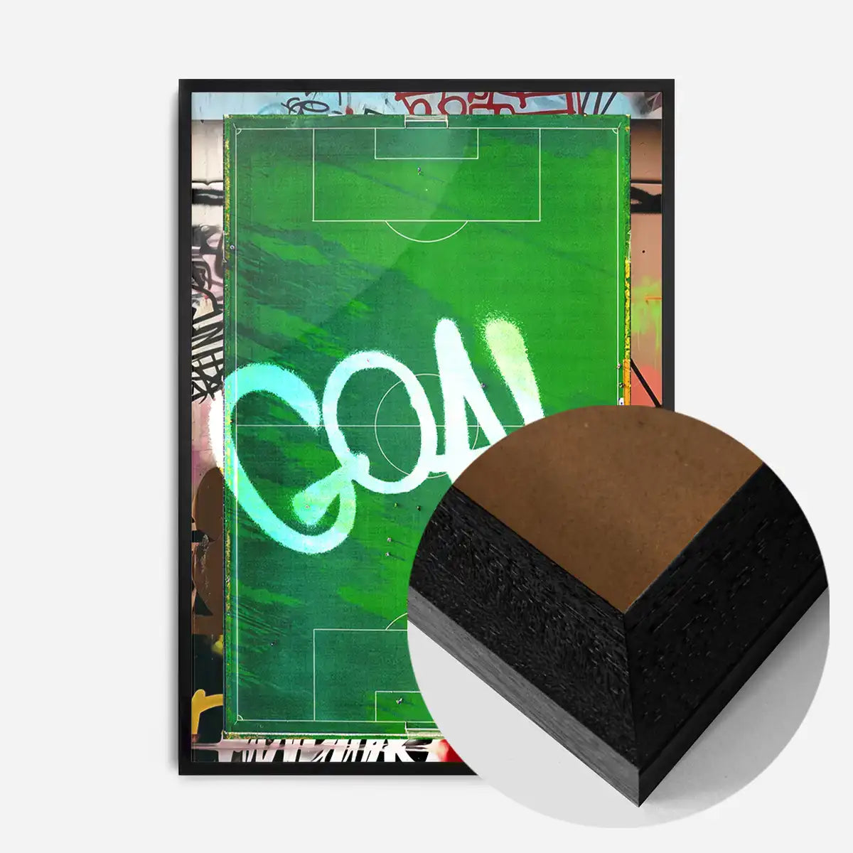 GOAL Football Pitch Photography Print