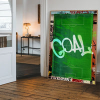 GOAL Football Pitch Photography Print