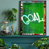 GOAL Football Pitch Photography Print