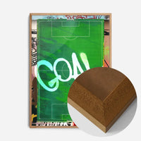 GOAL Football Pitch Photography Print