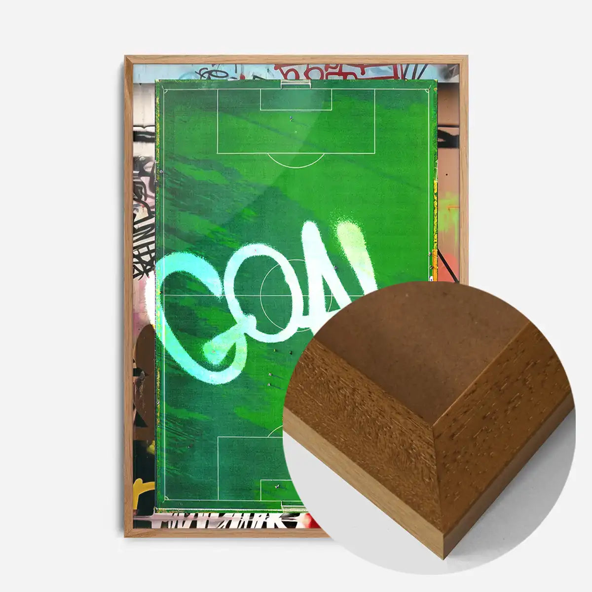 GOAL Football Pitch Photography Print