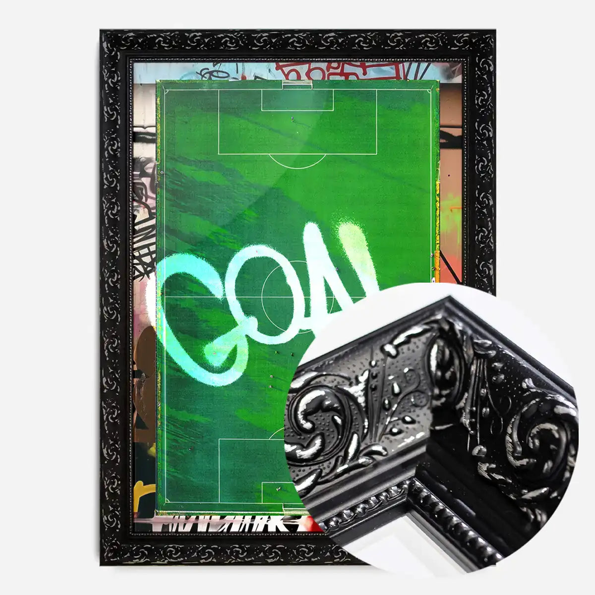 GOAL Football Pitch Photography Print
