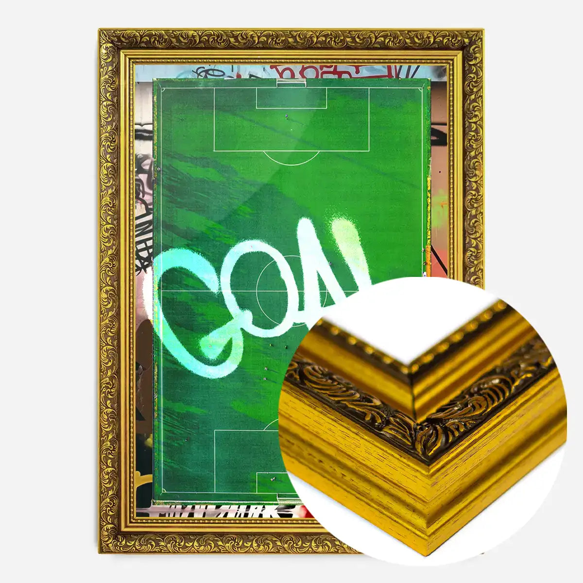GOAL Football Pitch Photography Print