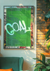 GOAL Football Pitch Photography Print