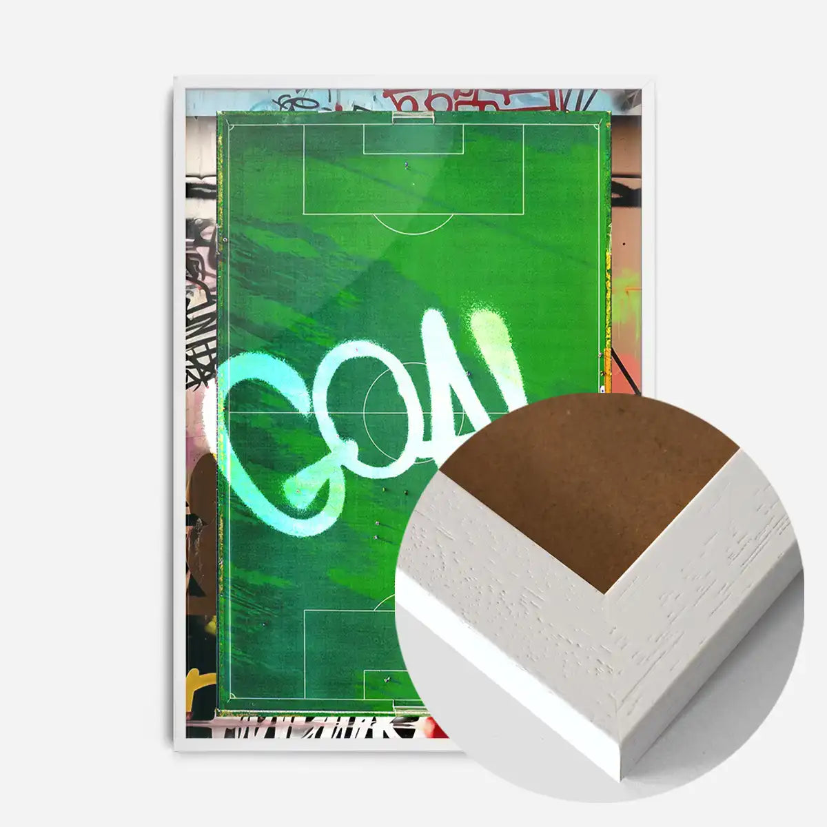 GOAL Football Pitch Photography Print