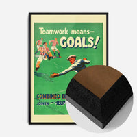 Vintage Football Goal Print