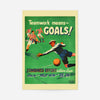 Vintage Football Goal Print