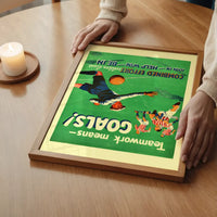 Vintage Football Goal Print