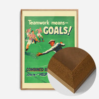 Vintage Football Goal Print