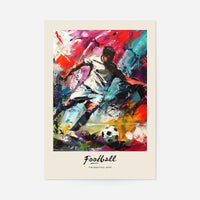 Abstract Renaissance Painting Football Beautiful Game Print