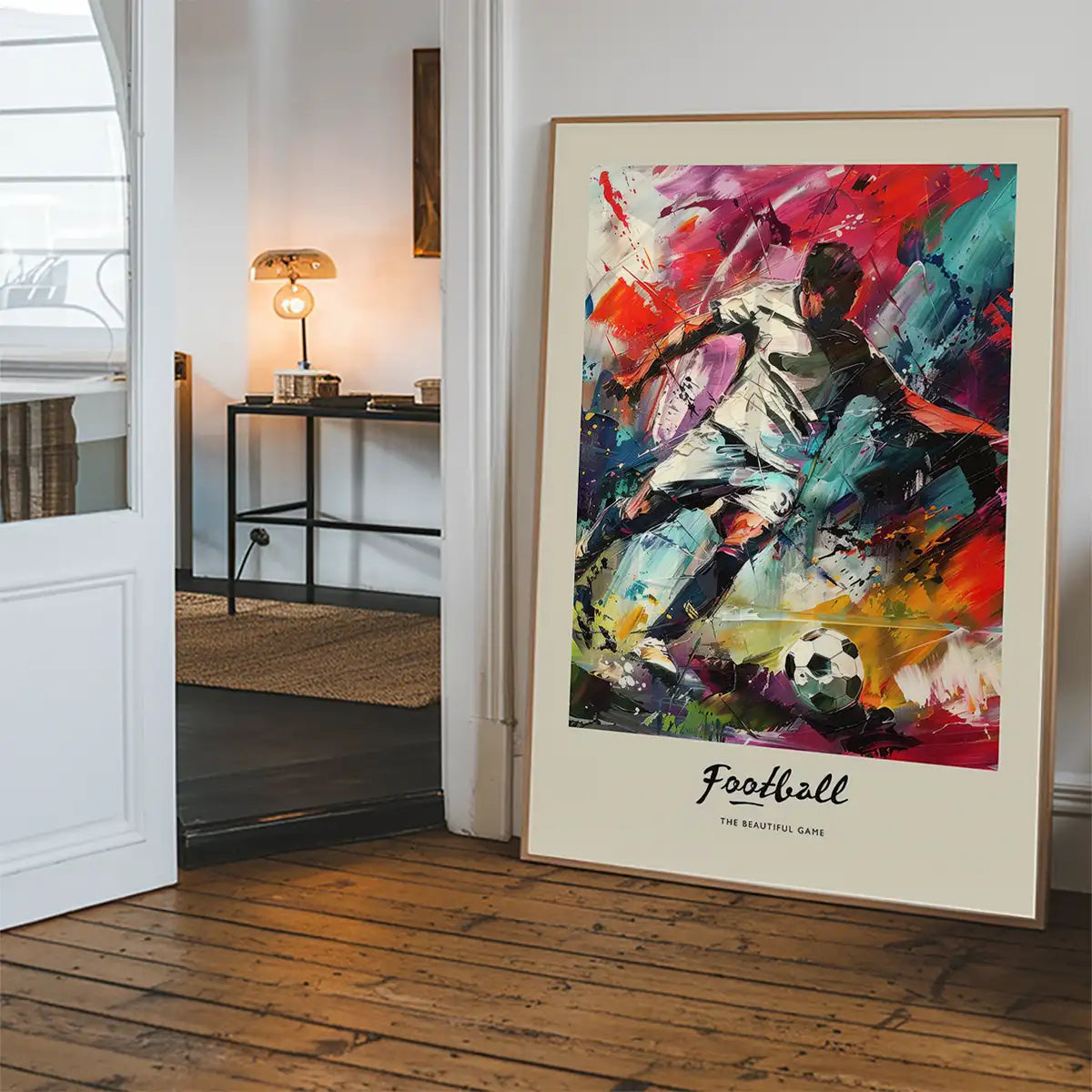 Abstract Renaissance Painting Football Beautiful Game Print