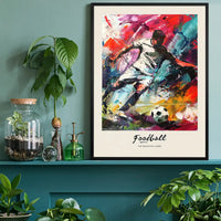 Abstract Renaissance Painting Football Beautiful Game Print