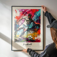Abstract Renaissance Painting Football Beautiful Game Print