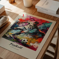 Abstract Renaissance Painting Football Beautiful Game Print