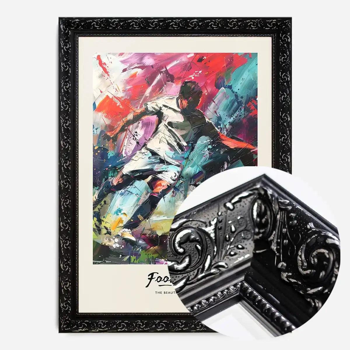 Abstract Renaissance Painting Football Beautiful Game Print