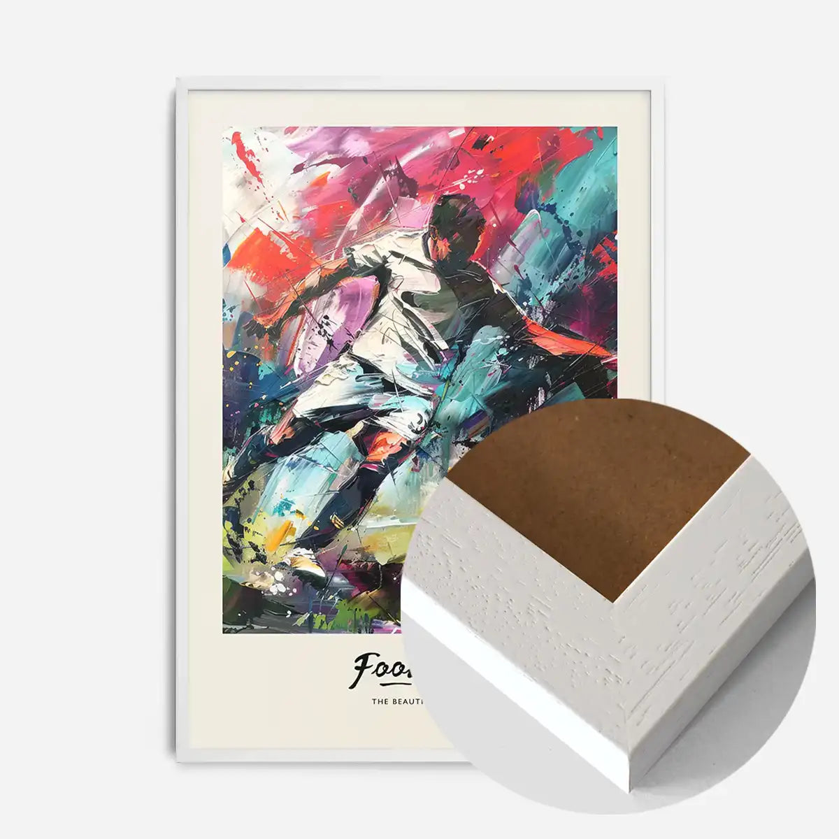 Abstract Renaissance Painting Football Beautiful Game Print