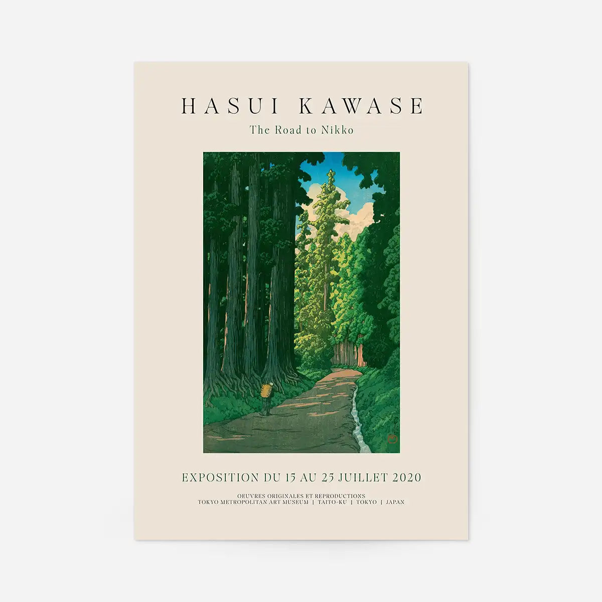Hasui Kawase Road To Nikko Exhibition Poster Print 1