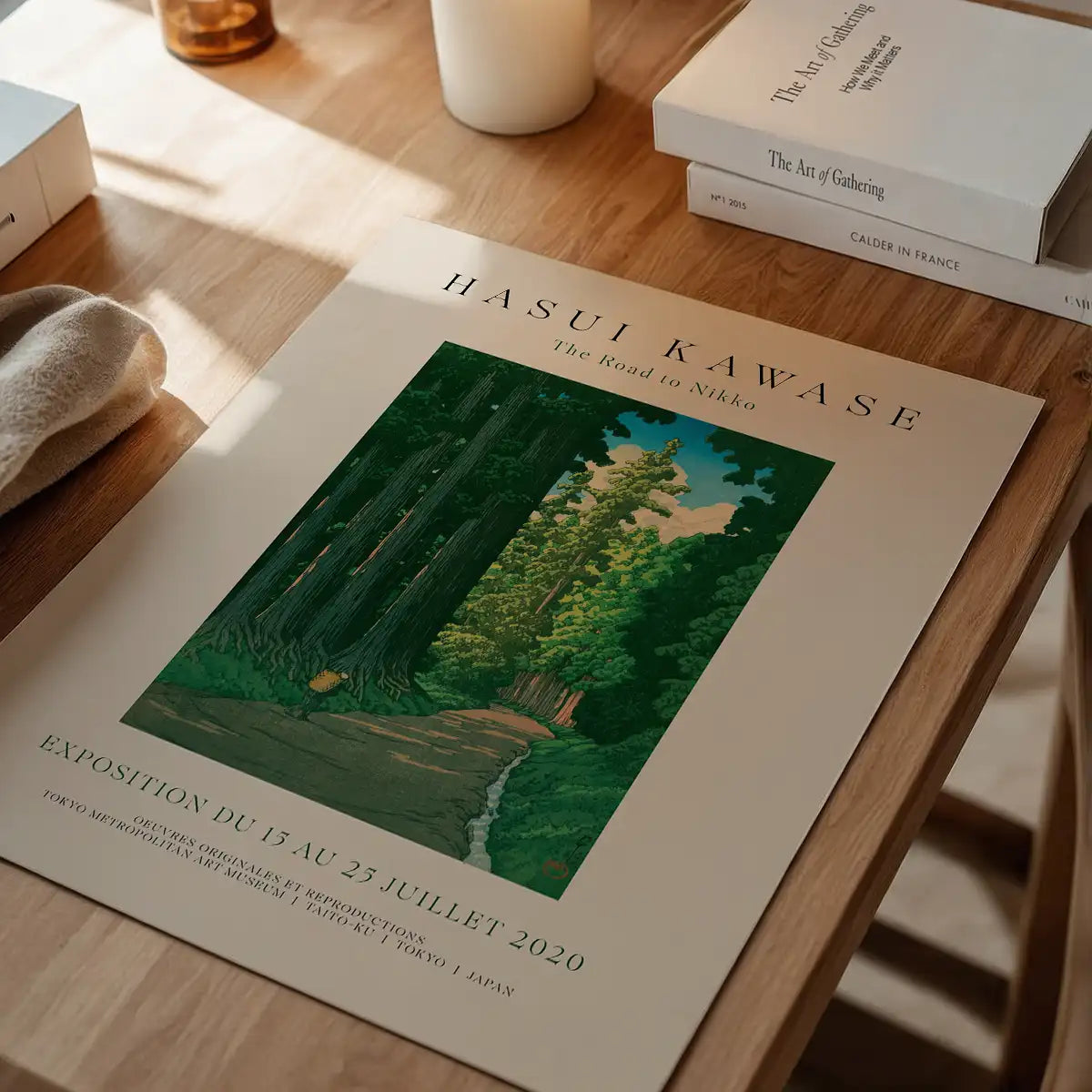 Hasui Kawase Road To Nikko Exhibition Poster Print 1